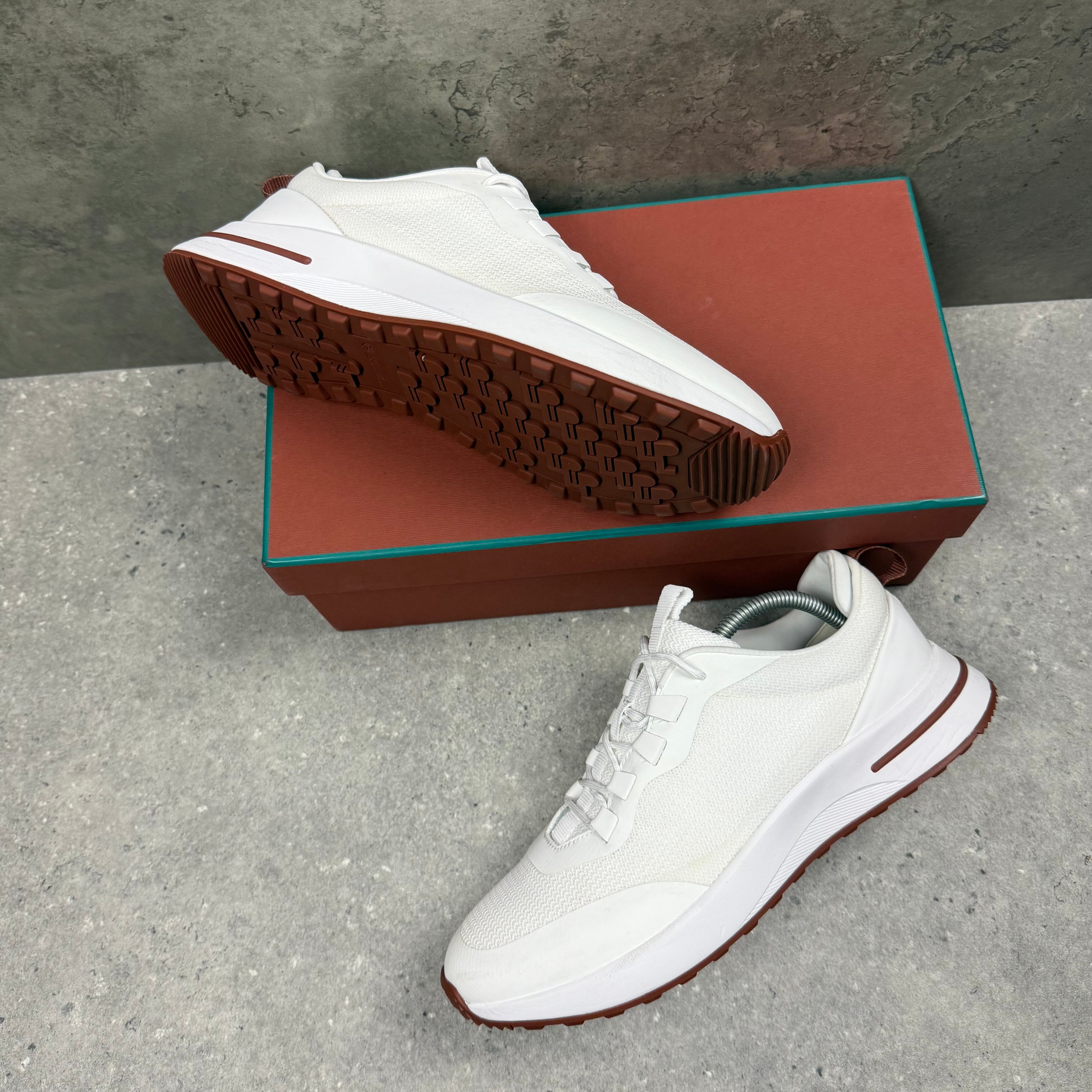 LORO PIANA WEEKEND WALK WHITE - (EU42.5 / UK8.5)
