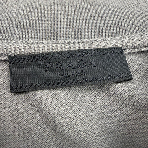 PRADA POLO T-SHIRT GREY - (M)