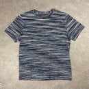 MISSONI T-SHIRT NAVY/WHITE - (L)