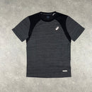 ASICS ROAD T-SHIRT & 7” CORE BLACK SHORTS SET - BLACK/GREY