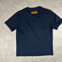 LOUIS VUITTON NAVY FLORAL T-SHIRT - (XL)