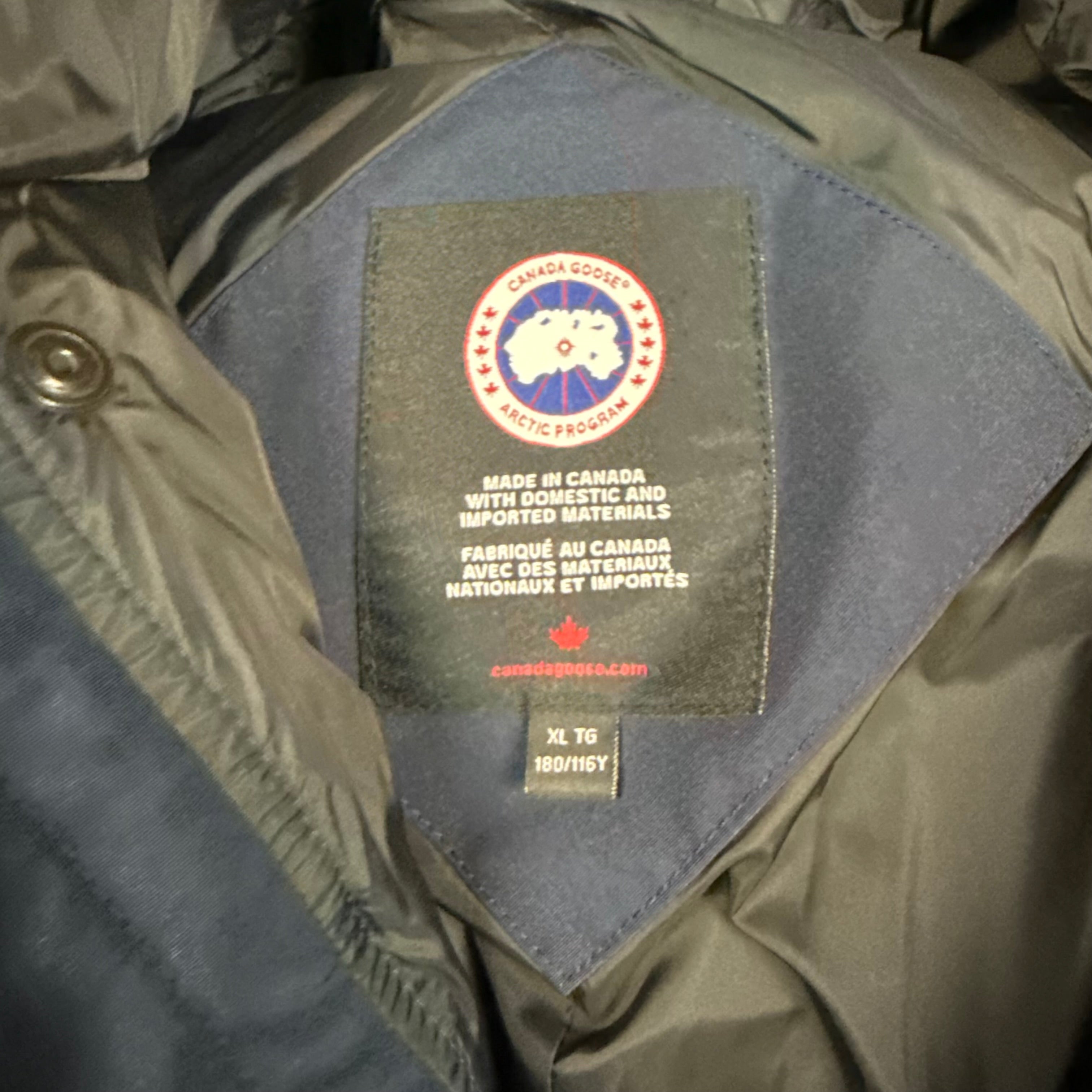 CANADA GOOSE MACMILAN PARKA NAVY - (XL)