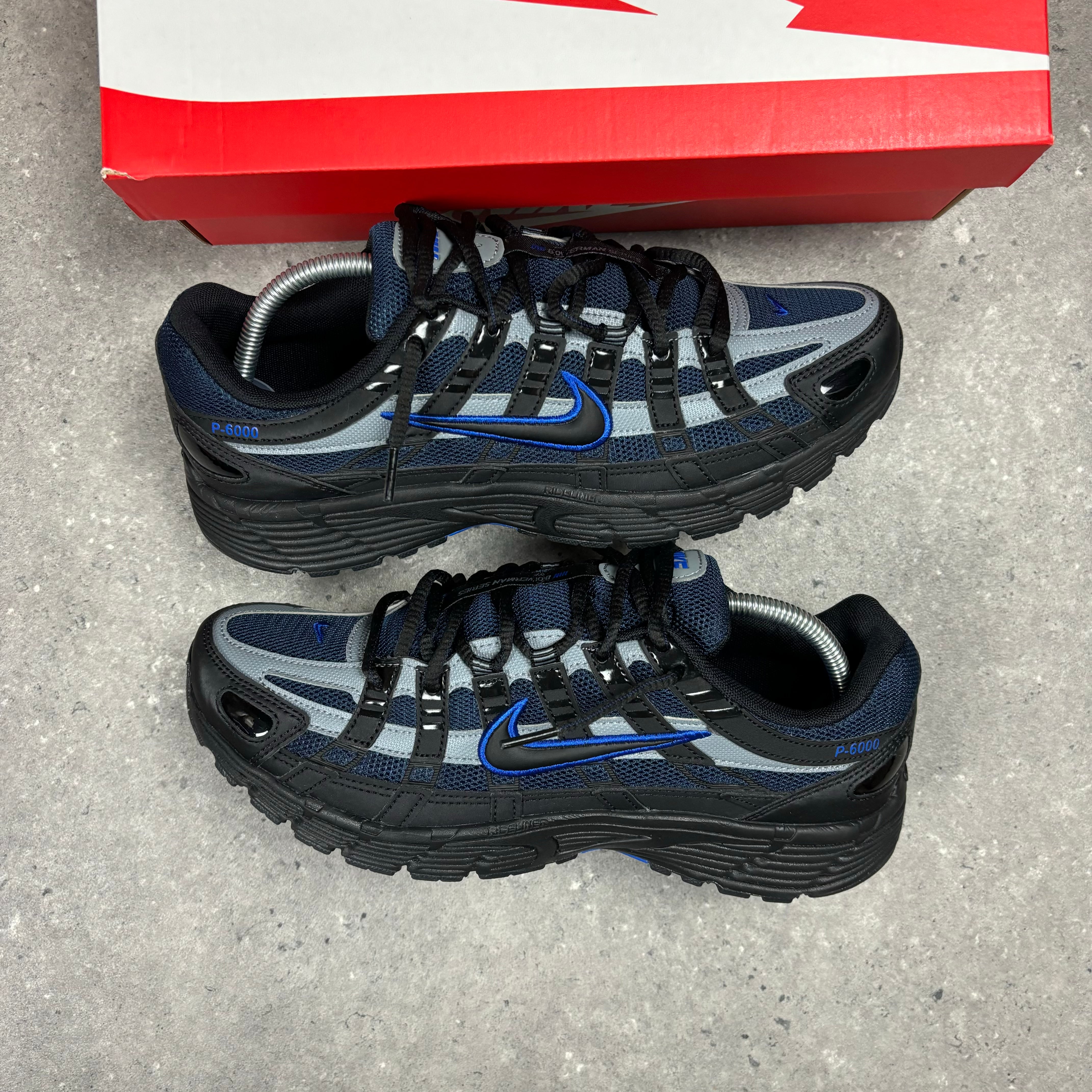 NIKE P-6000 -  BLACK / ROYAL BLUE