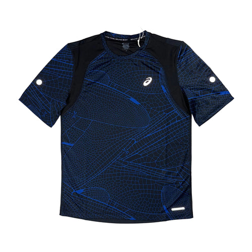 ASICS ROAD LITE SHOW T-SHIRT - BLACK / BLUE