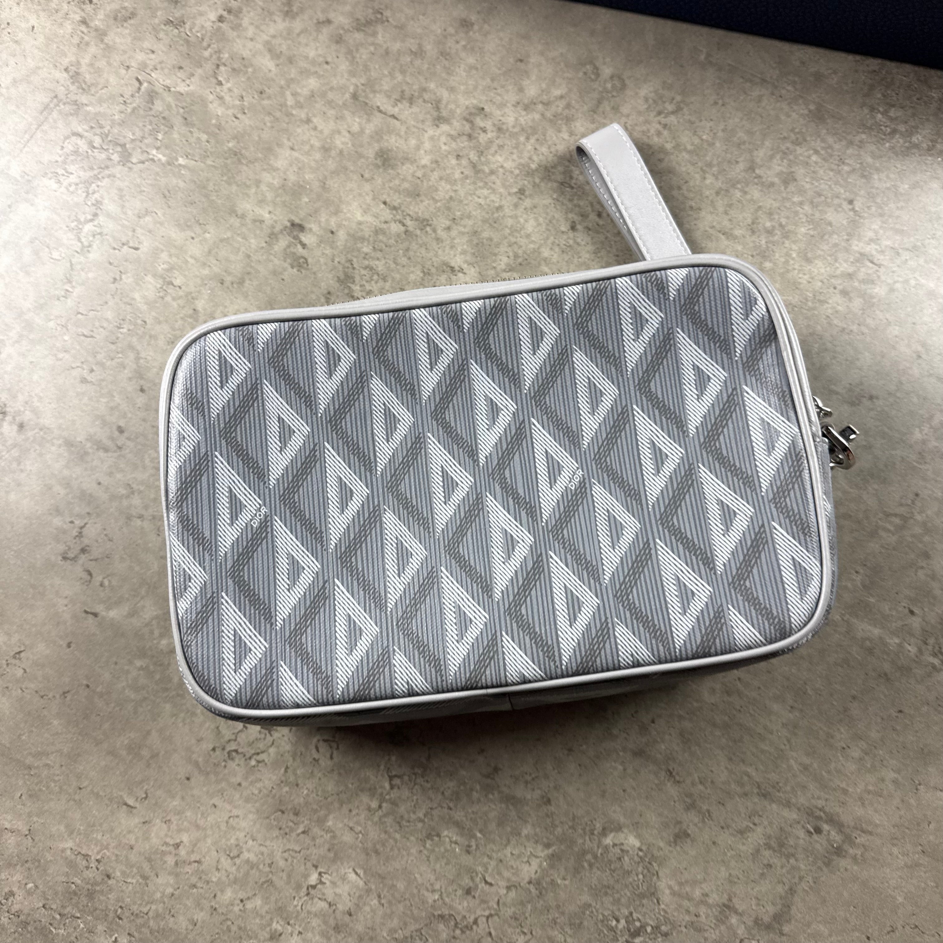 DIOR DIAMOND CLUTCH BAG - GREY