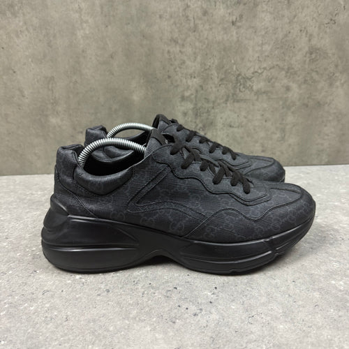 GUCCI RHYTON TRAINERS BLACK - (EU43 / UK9)