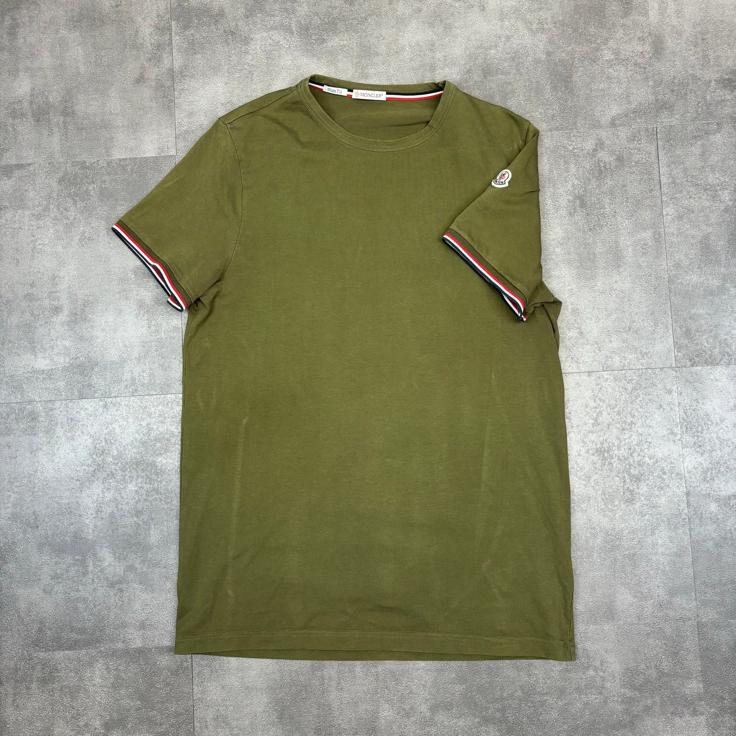 MONCLER MAGLIA T-SHIRT  KHAKI (FITS S/M)