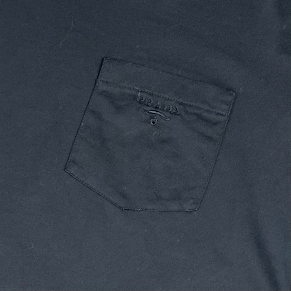 PRADA T-SHIRT BLACK - (FITS M/L)