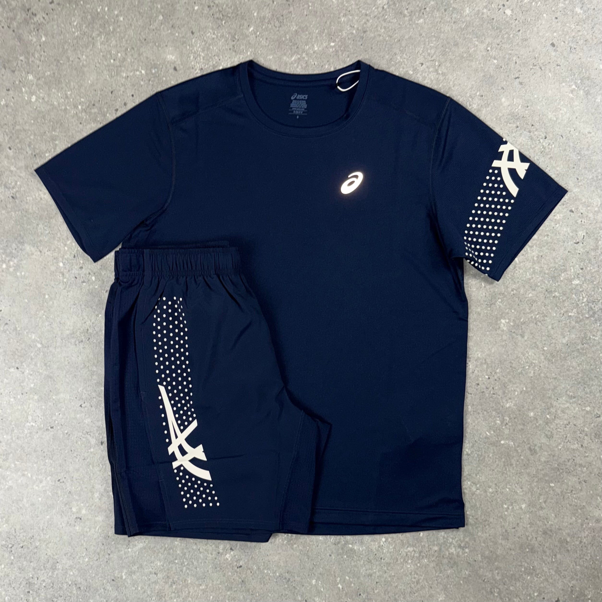 ASICS ICON T-SHIRT & 7" SHORT SET - NAVY