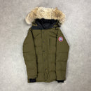 CANADA GOOSE CARSON PARKA MILITARY GREEN  - (S)
