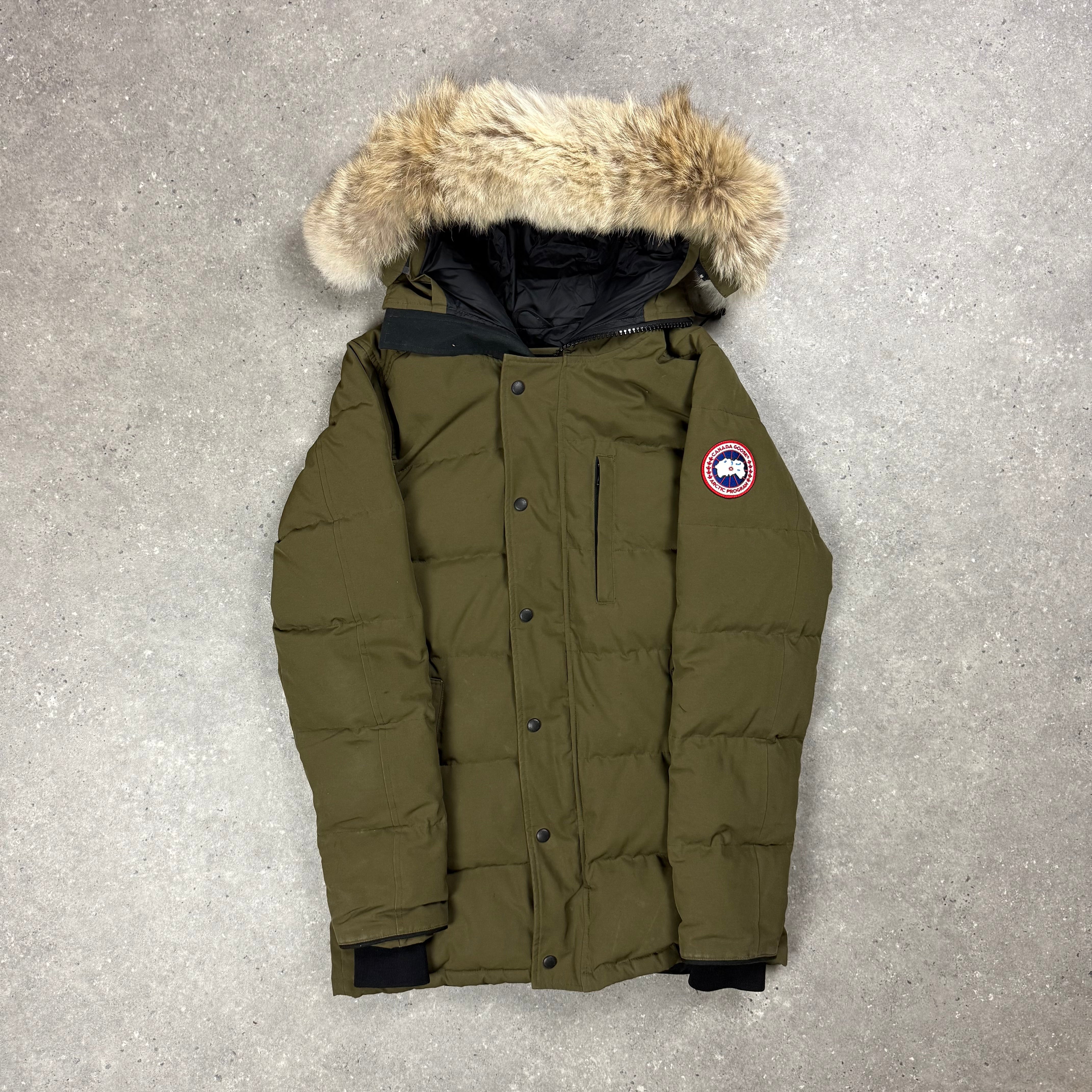 CANADA GOOSE CARSON PARKA MILITARY GREEN  - (S)