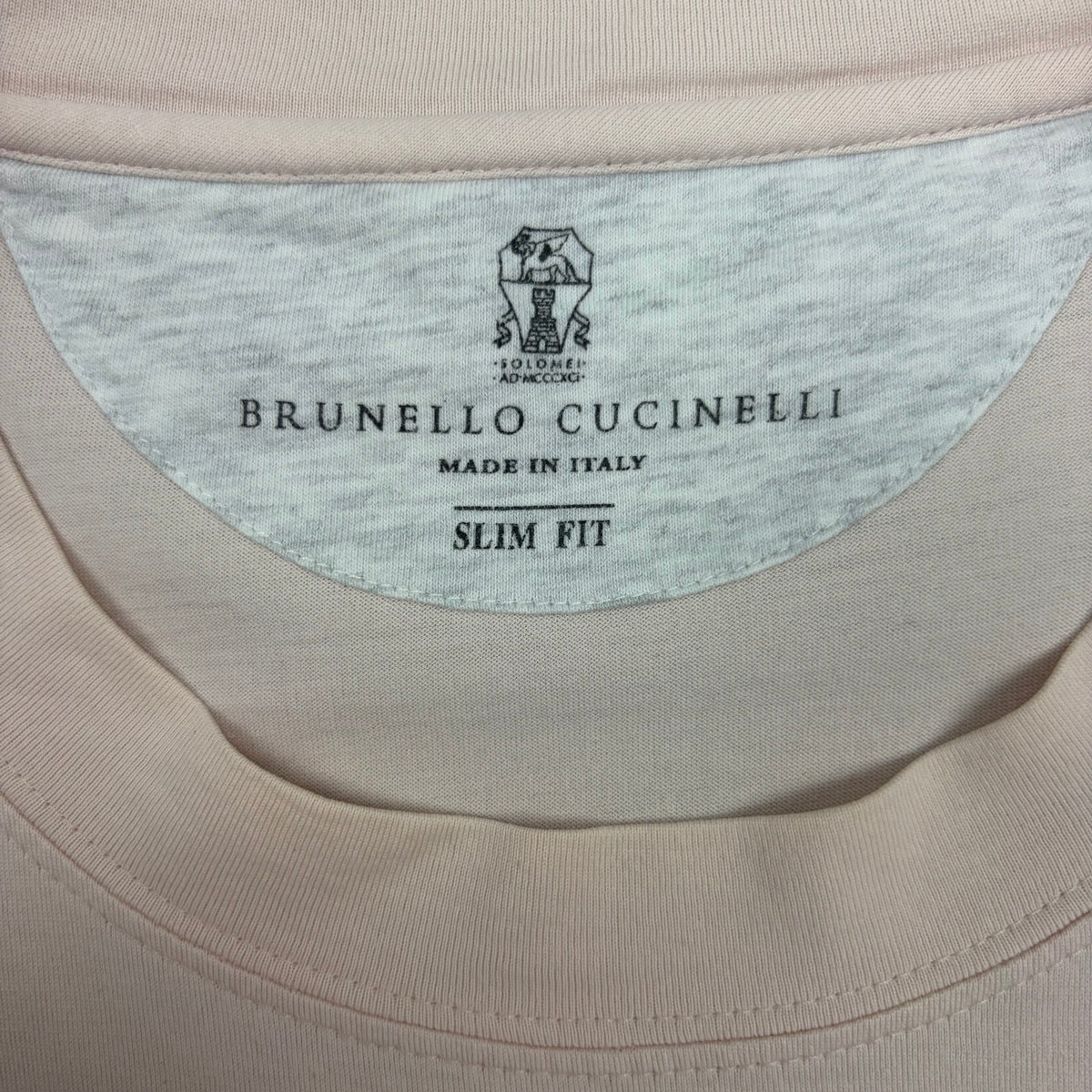 BRUNELLO CUCINELLI T-SHIRT LIGHT PINK - (XL)