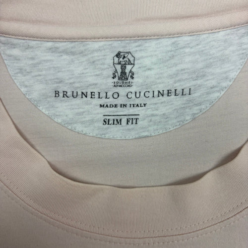 BRUNELLO CUCINELLI T-SHIRT LIGHT PINK - (XL)
