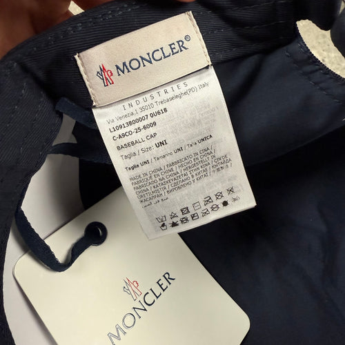MONCLER LOGO CAP - NAVY