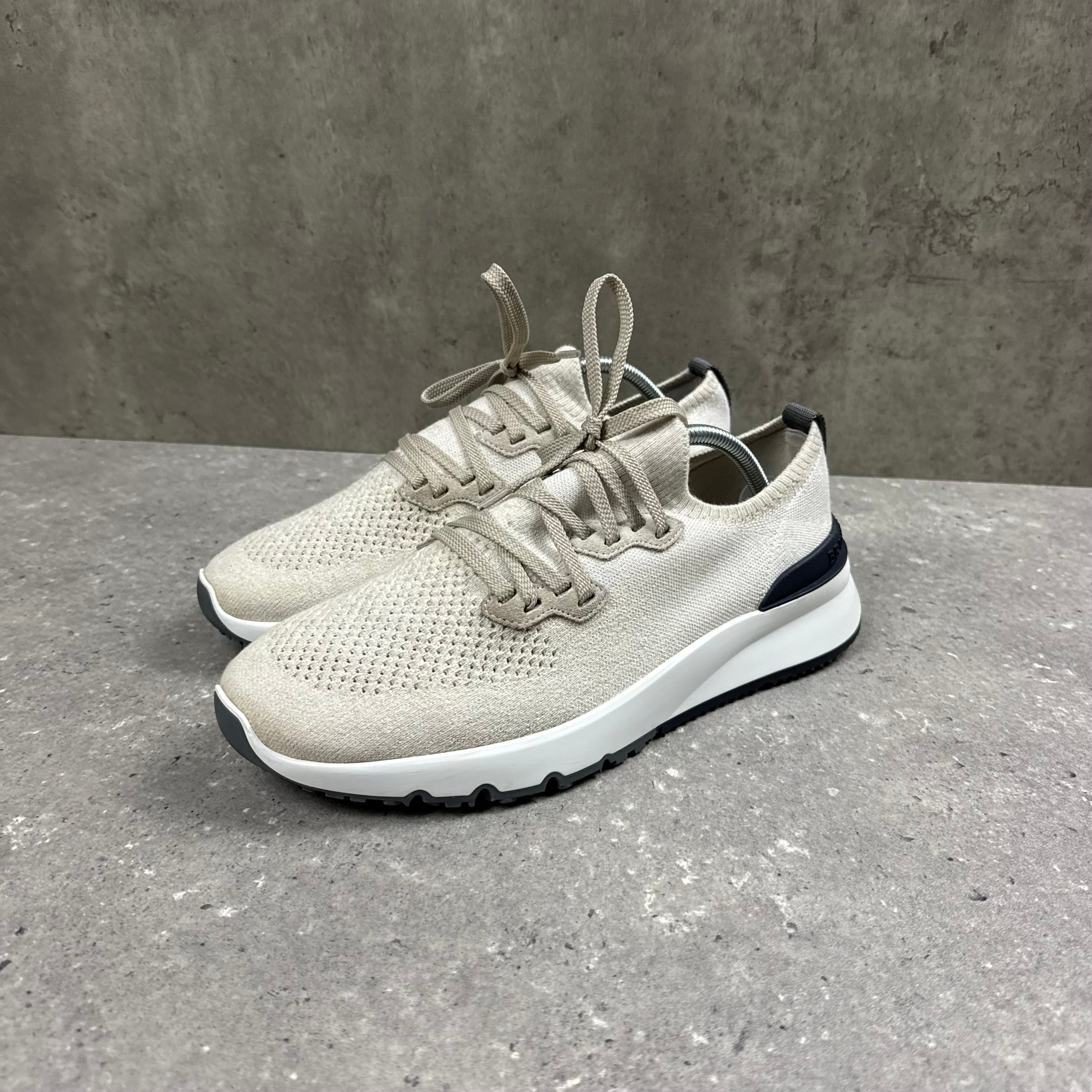 BRUNELLO CUCINELLI KNIT LACE UP SNEAKERS - (EU42 / UK8)