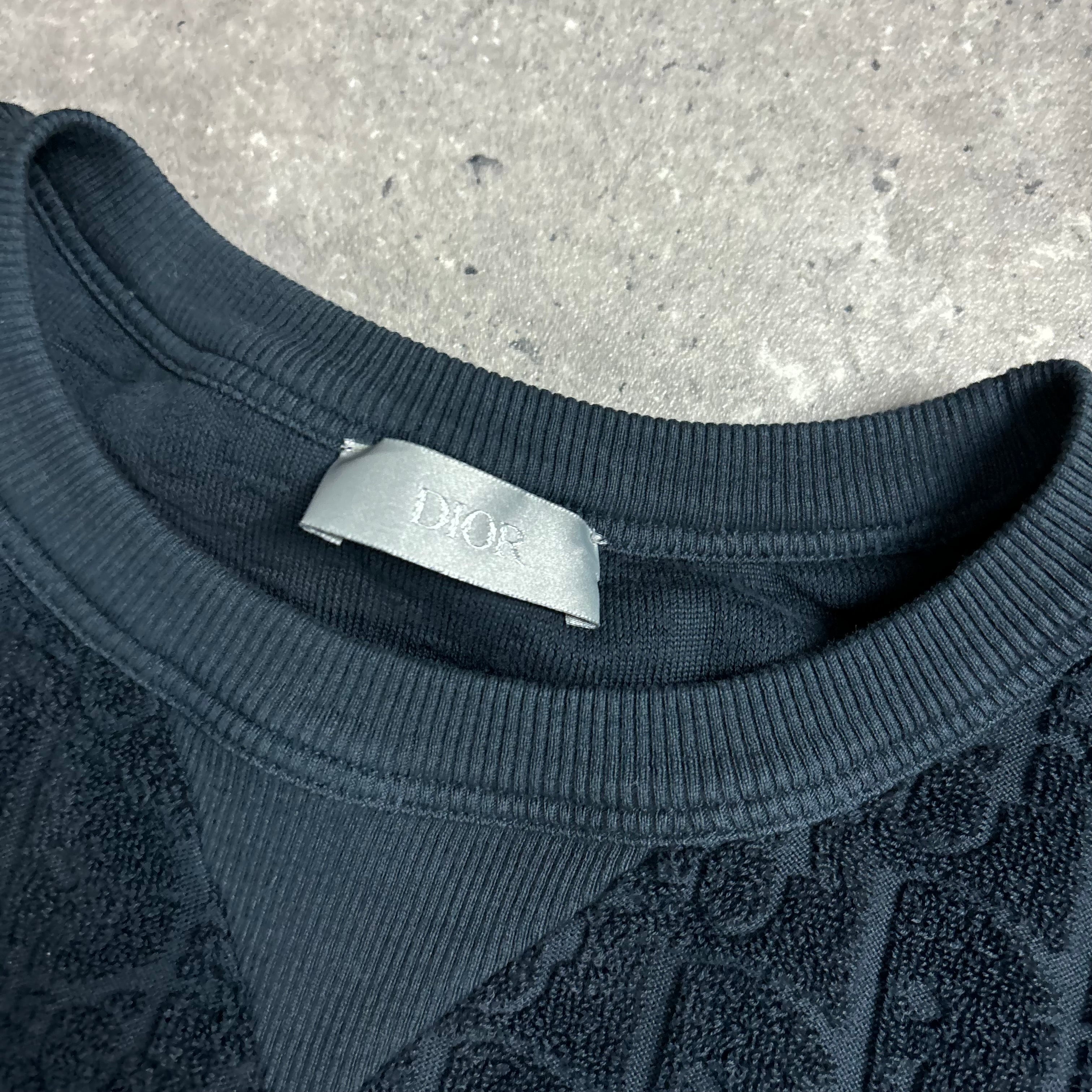 DIOR TOWEL T-SHIRT NAVY - (FITS M)