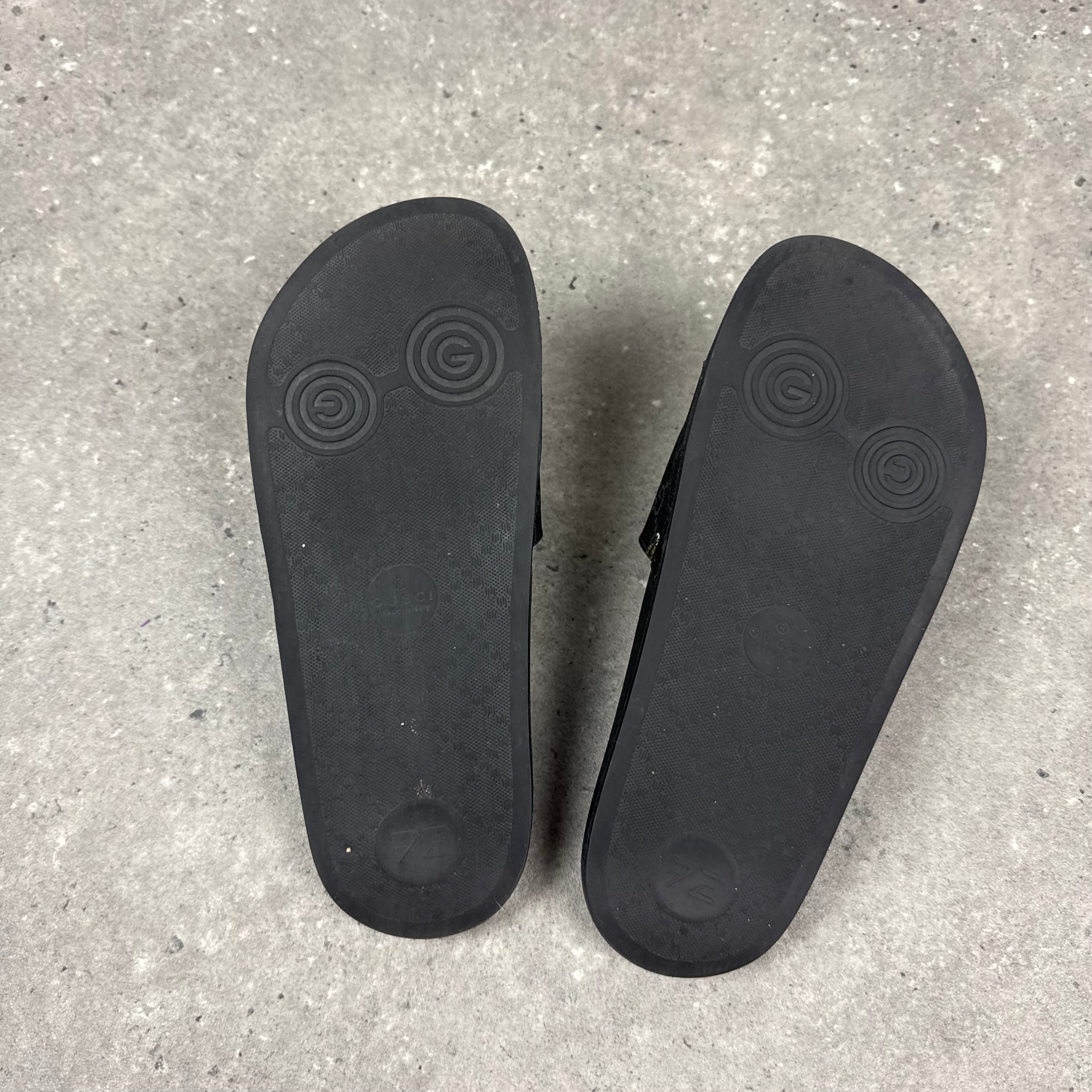 GUCCI TIGER GG SLIDERS - (EU40 / UK6)