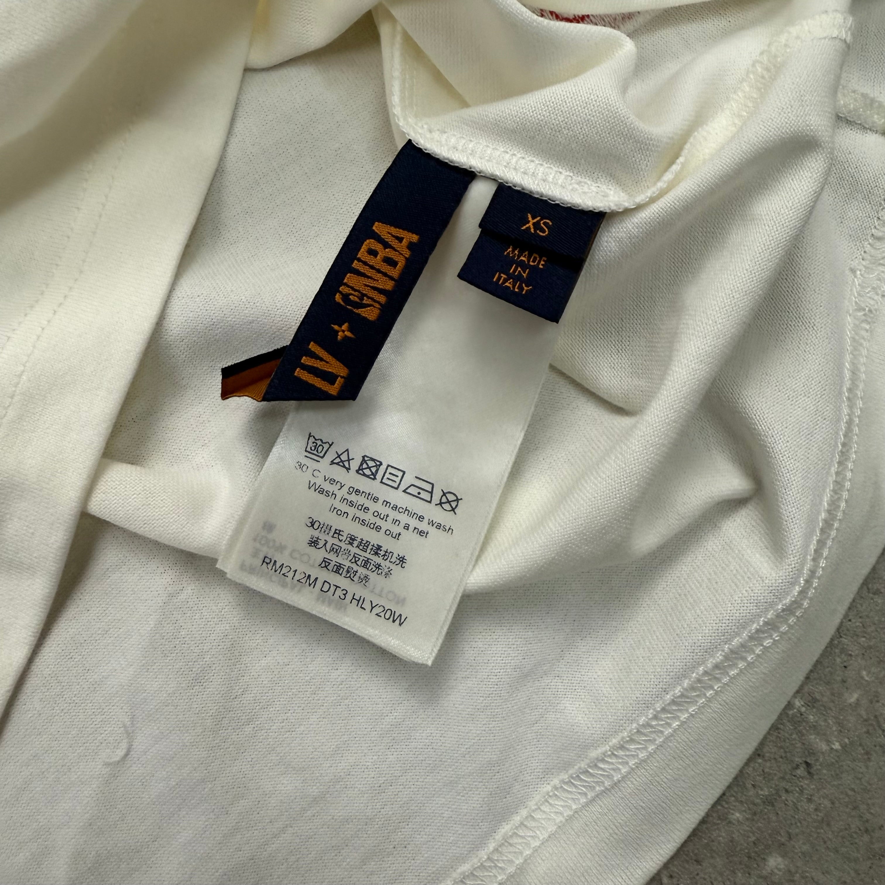 LOUIS VUITTON NBA WHITE T-SHIRT - XS (FITS S)