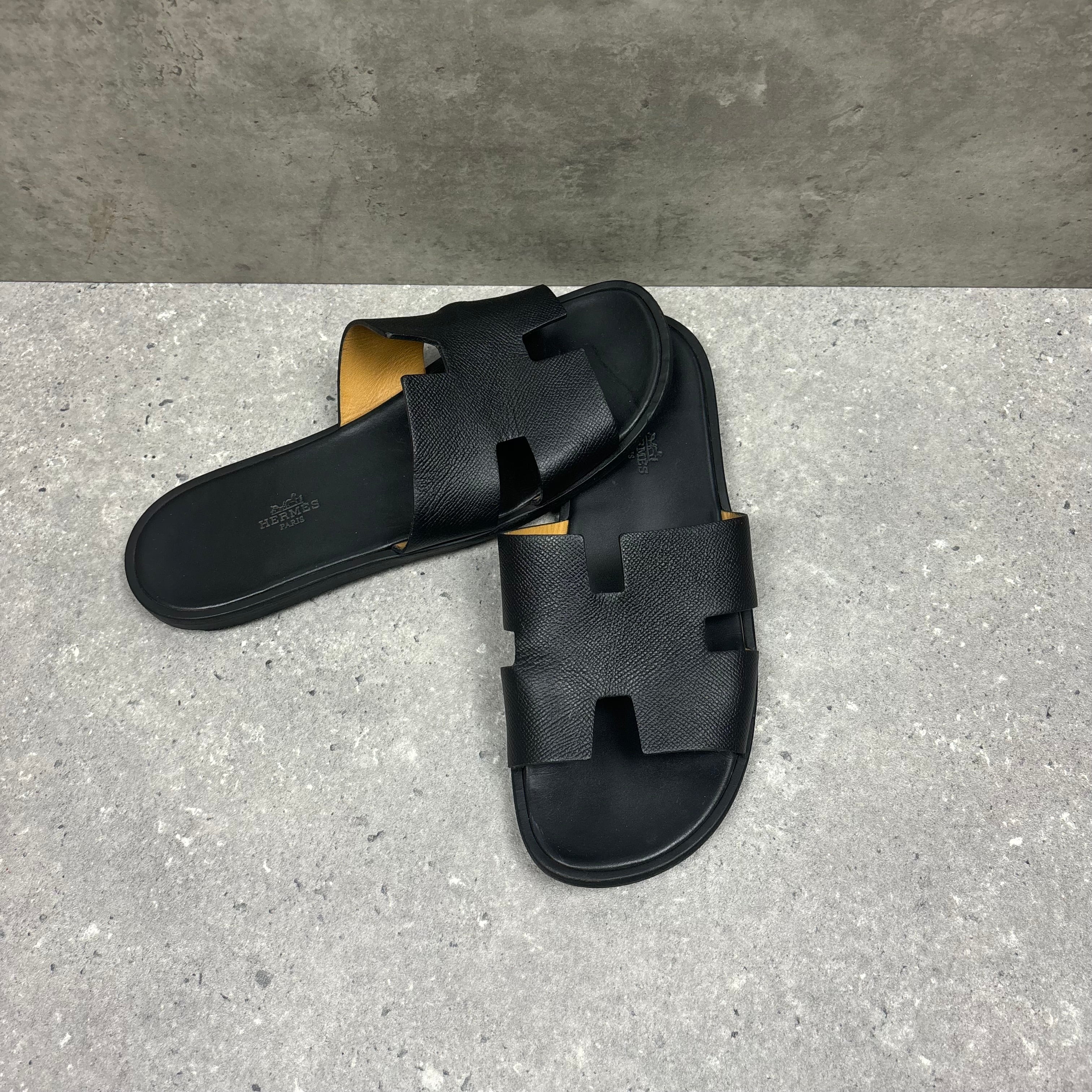 HERMES SANDALS BLACK  - (EU43 / UK9)