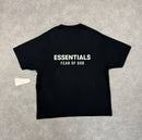 ESSENTIALS SS25 - T-SHIRT & SHORT SET - JET BLACK