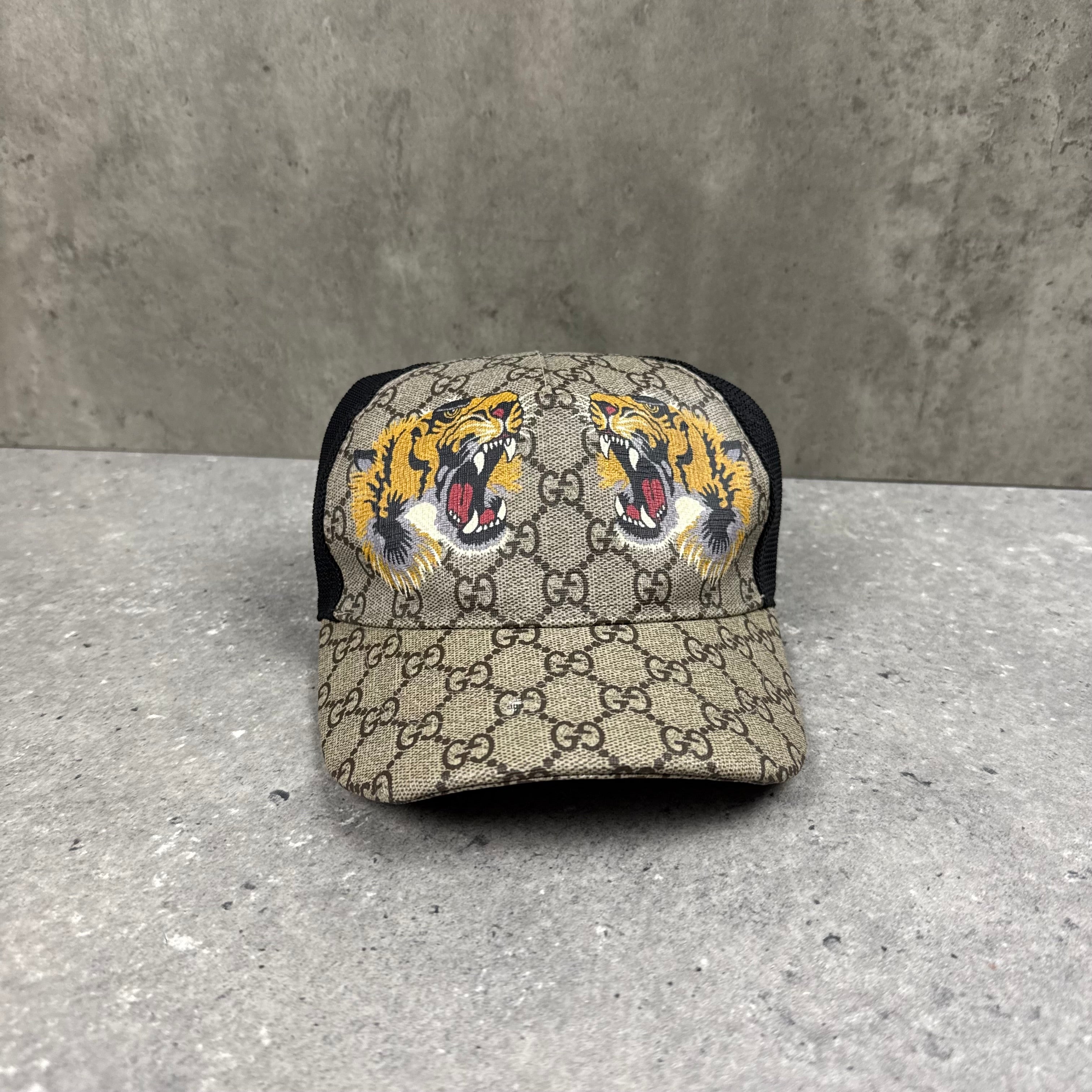 GUCCI TIGER PRINT CAP