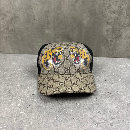 GUCCI TIGER PRINT CAP