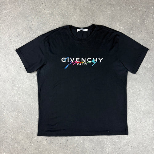 GIVENCHY PARIS T-SHIRT BLACK - (L)