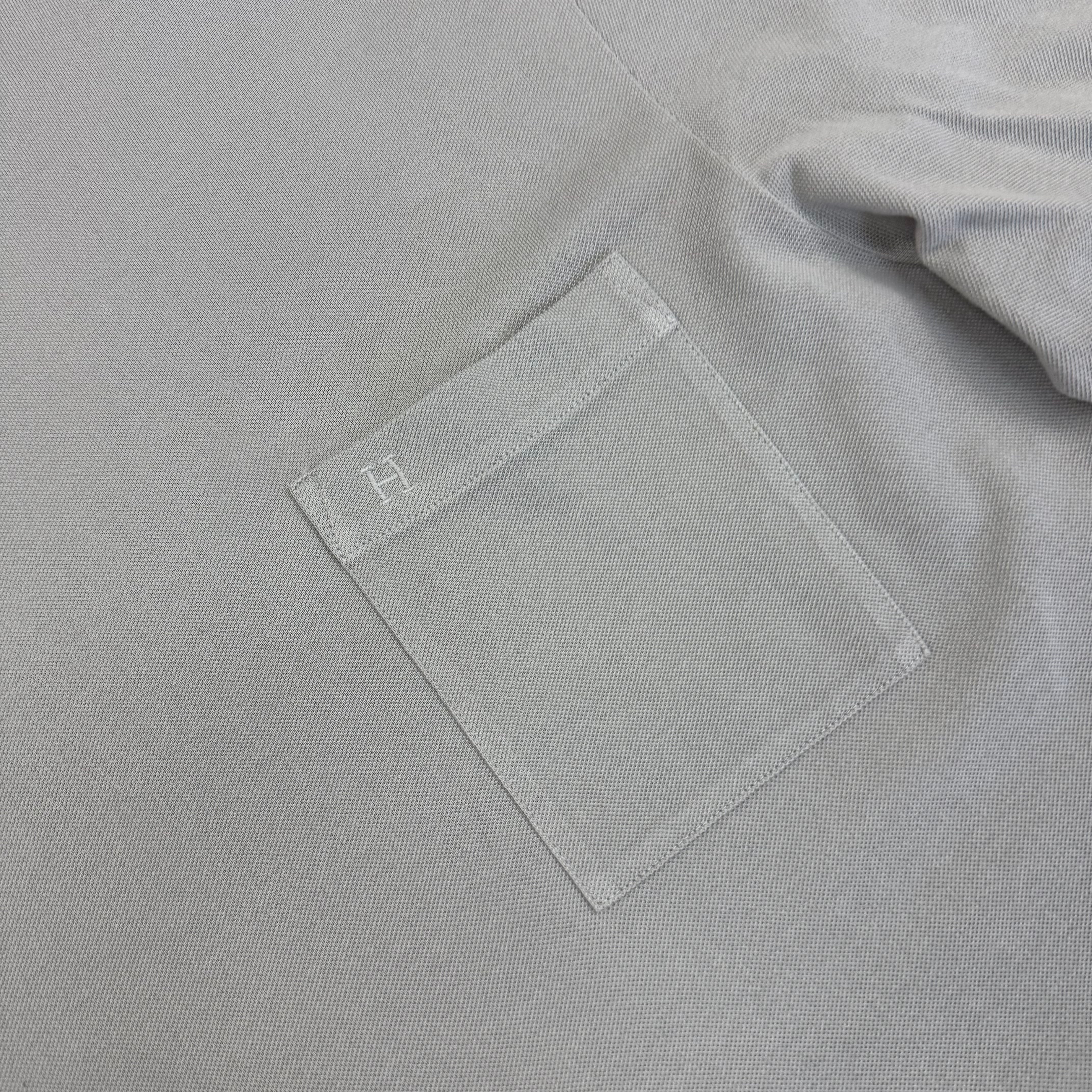 HERMES POCKET T-SHIRT GREY - (S)