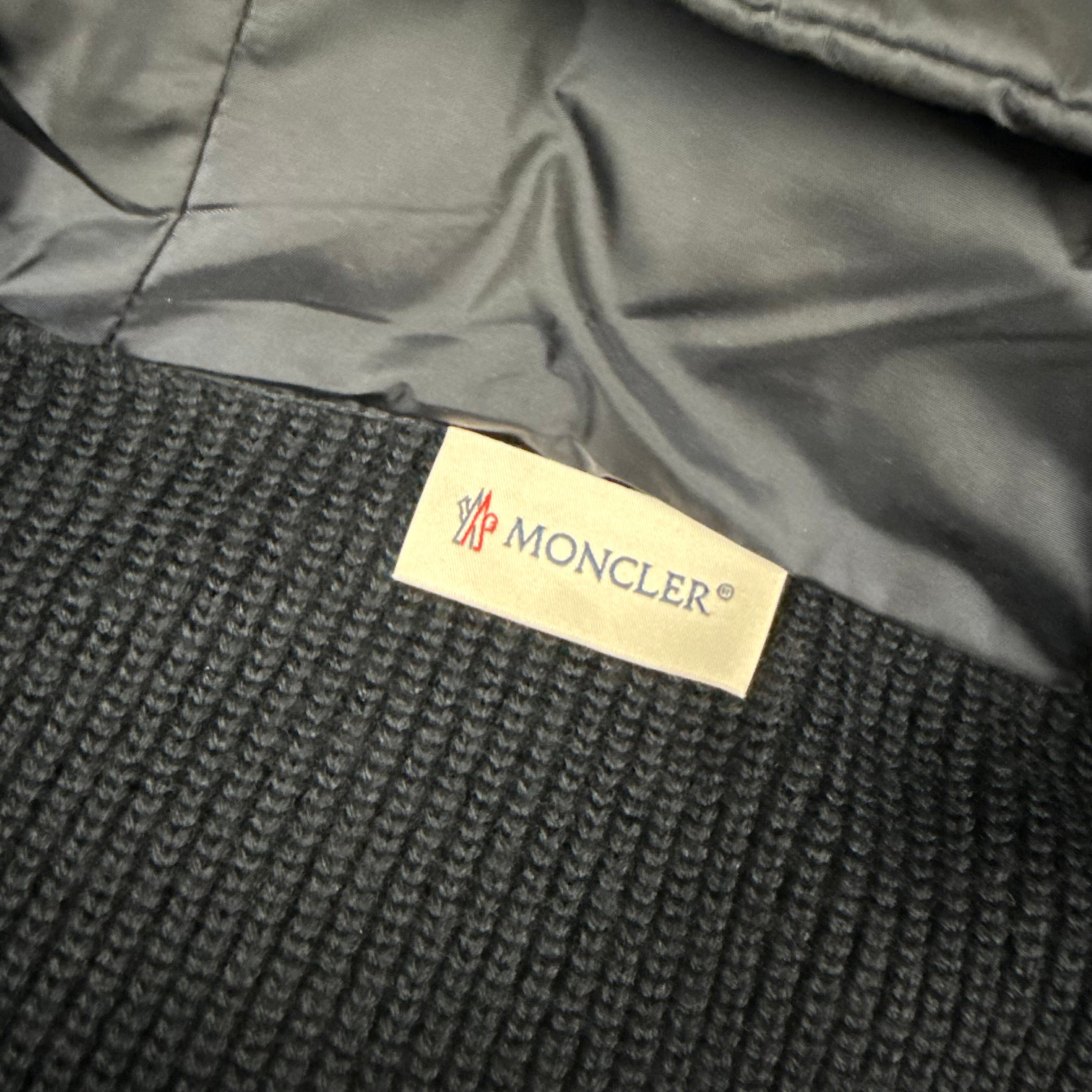 MONCLER TRICOT CARDIGAN HYBRID DOWN KNIT JACKET - (M)