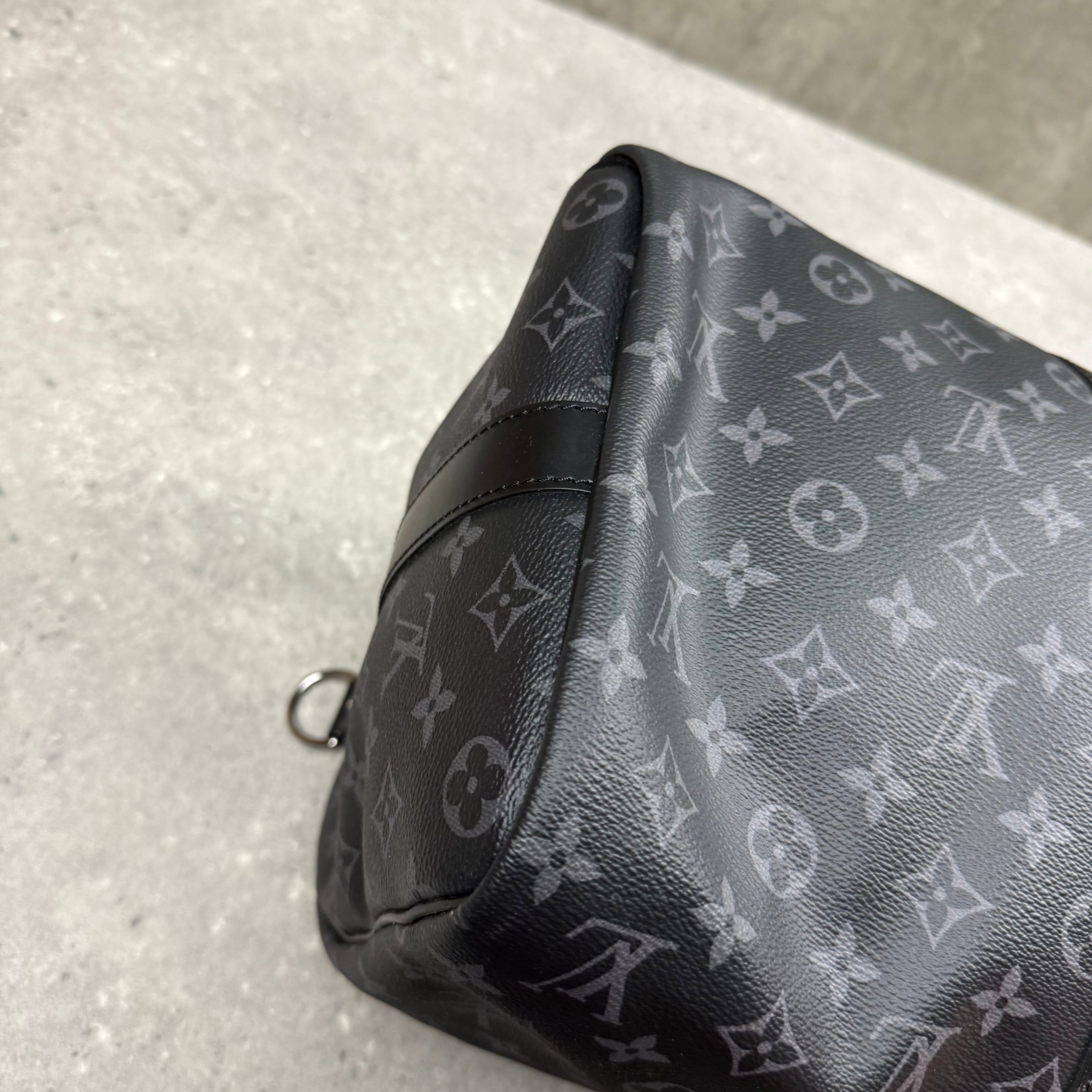 LOUIS VUITTON KEEPALL 45 DUFFLE BAG - BLACK ECLIPSE