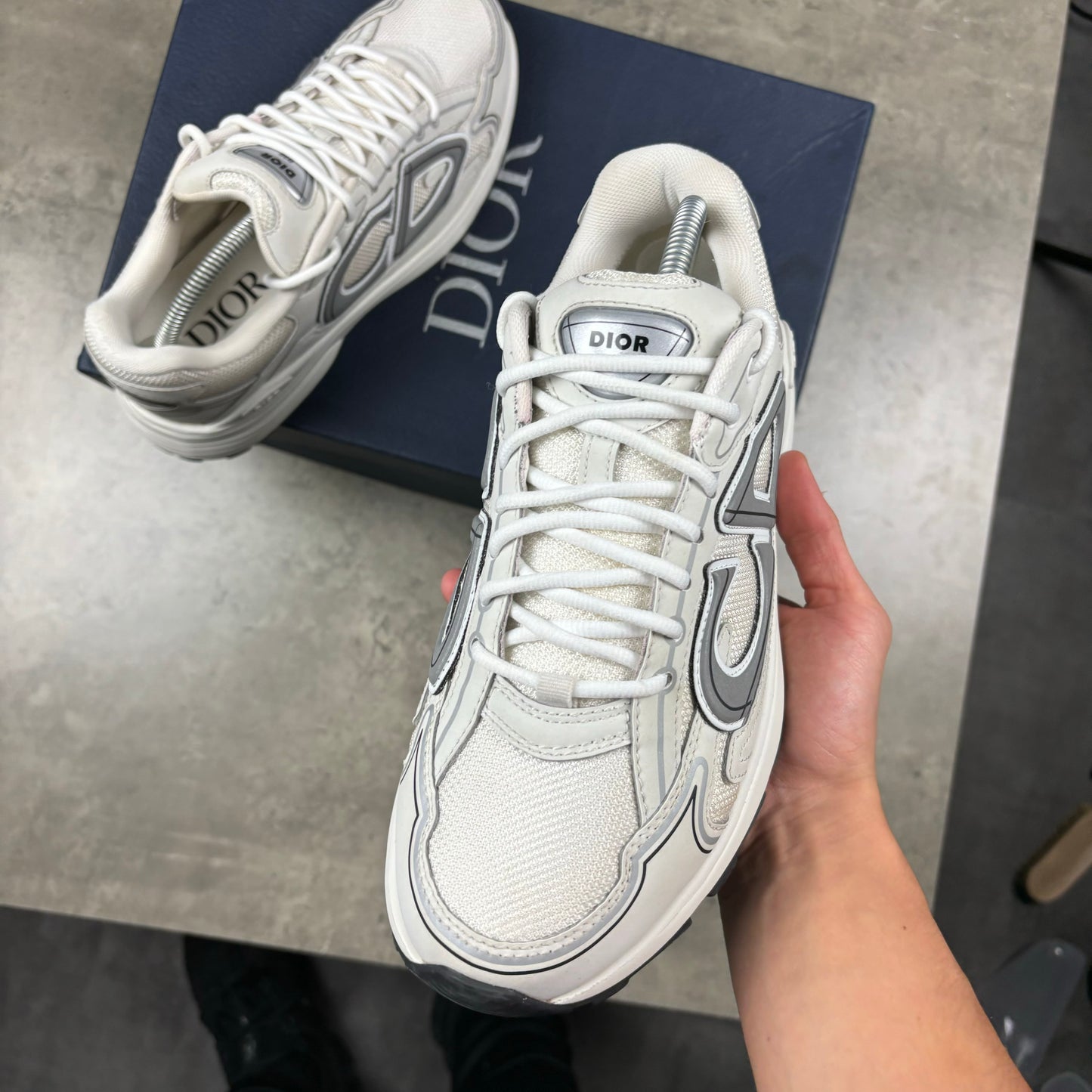 DIOR B30 TRAINERS - WHITE (FITS 7.5)