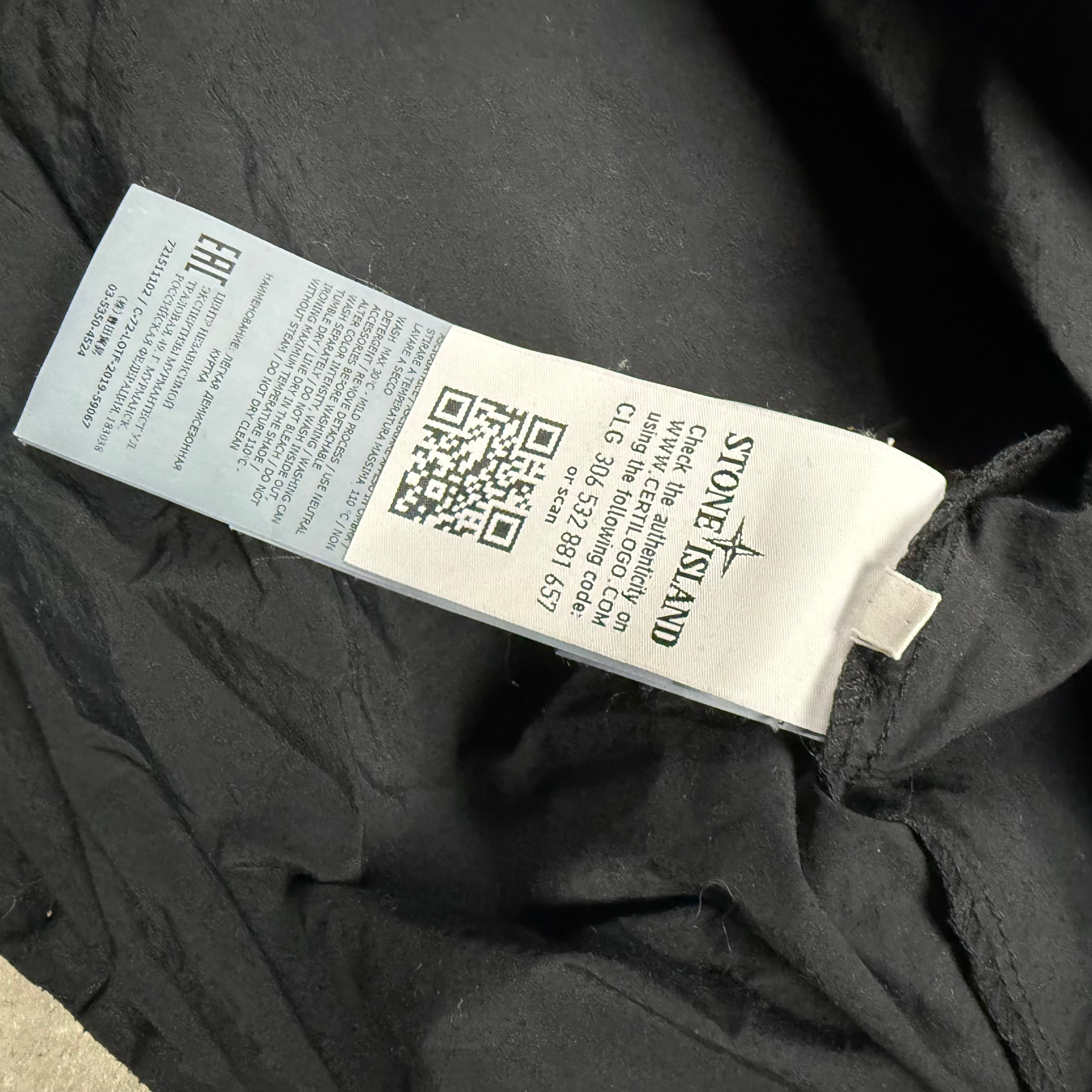 STONE ISLAND OVER-SHIRT BLACK - (XL)