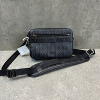 DIOR DIAMOND MESSENGER BAG - BLACK