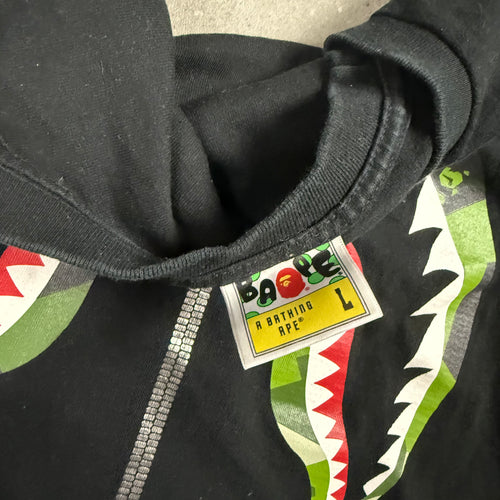 BAPE T-SHIRT BLACK - L (FITS S/M)