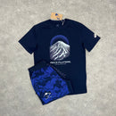 ASICS FUJITRAIL T-SHIRT & SHORT SET - NAVY