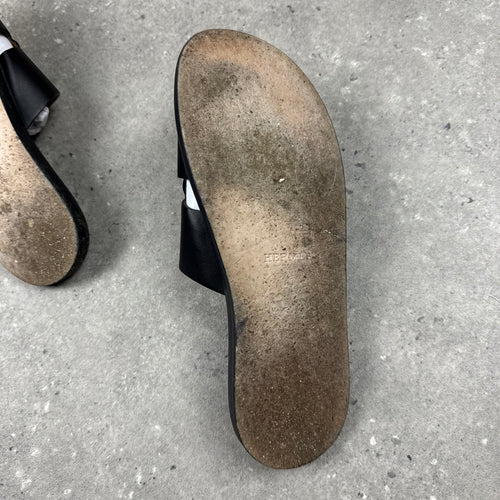 HERMES IZMIR SANDALS BLACK  - (EU43 / UK9)
