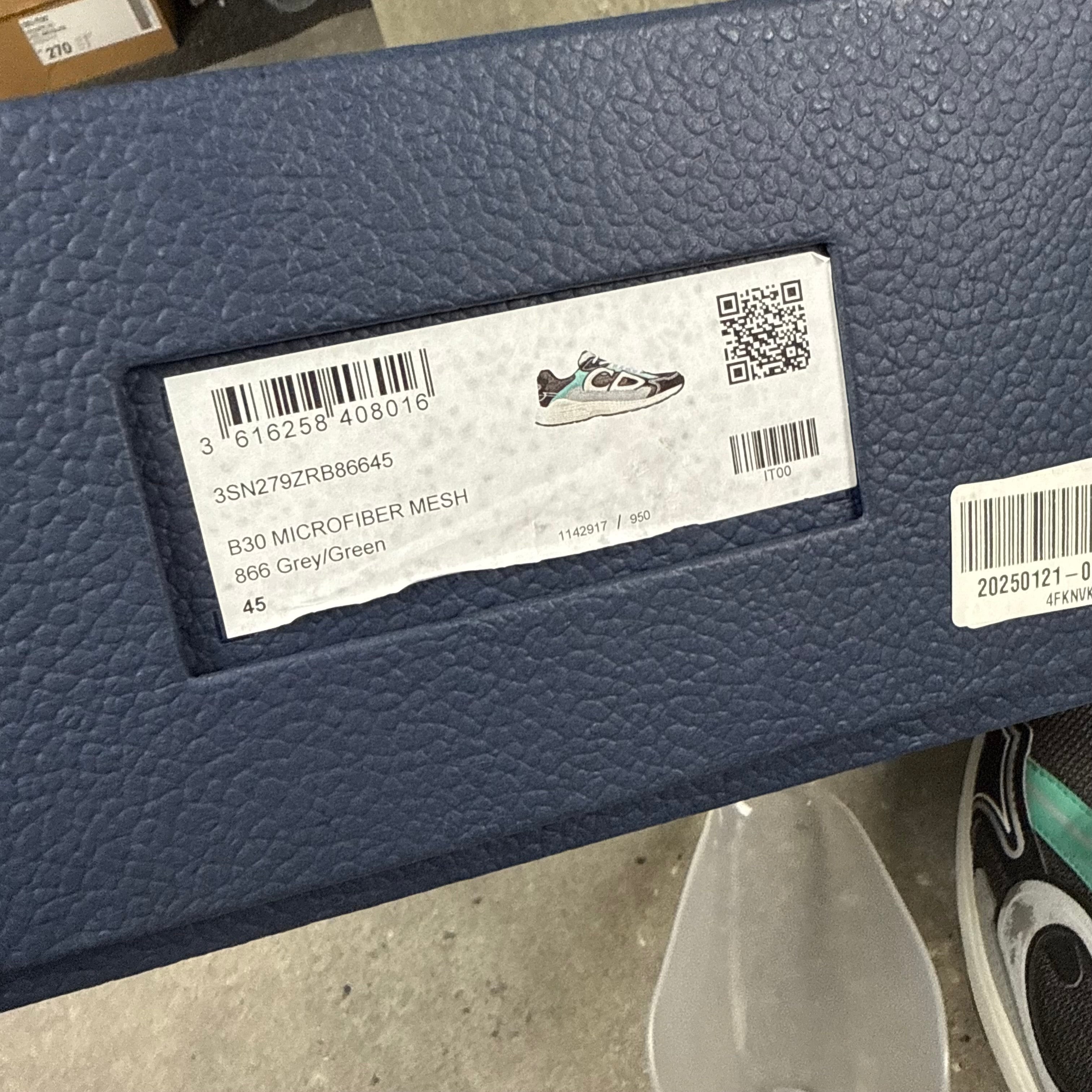 DIOR B30 TURQUOISE - (EU45 / UK 11)