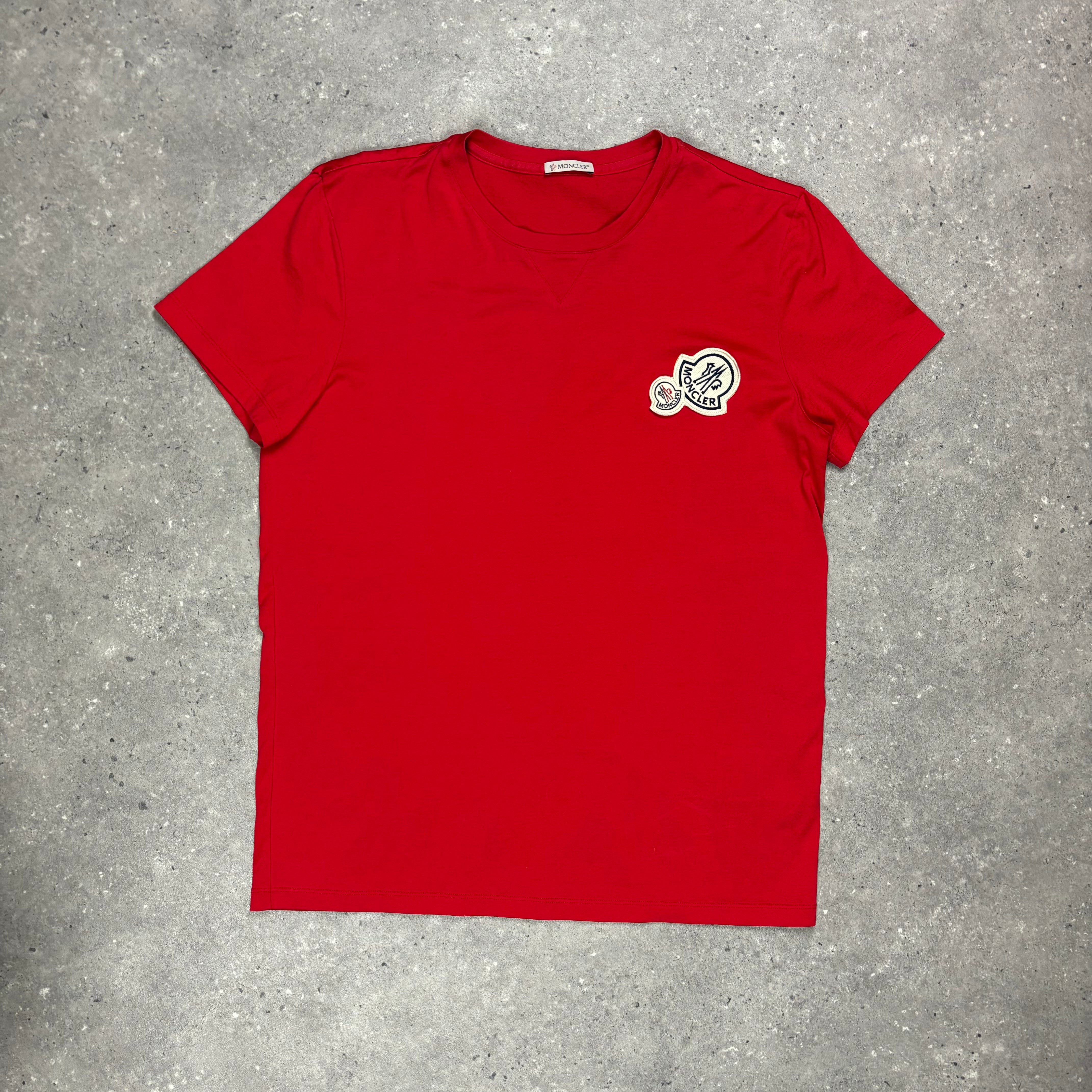 MONCLER MAGLIA T-SHIRT  RED - (M)