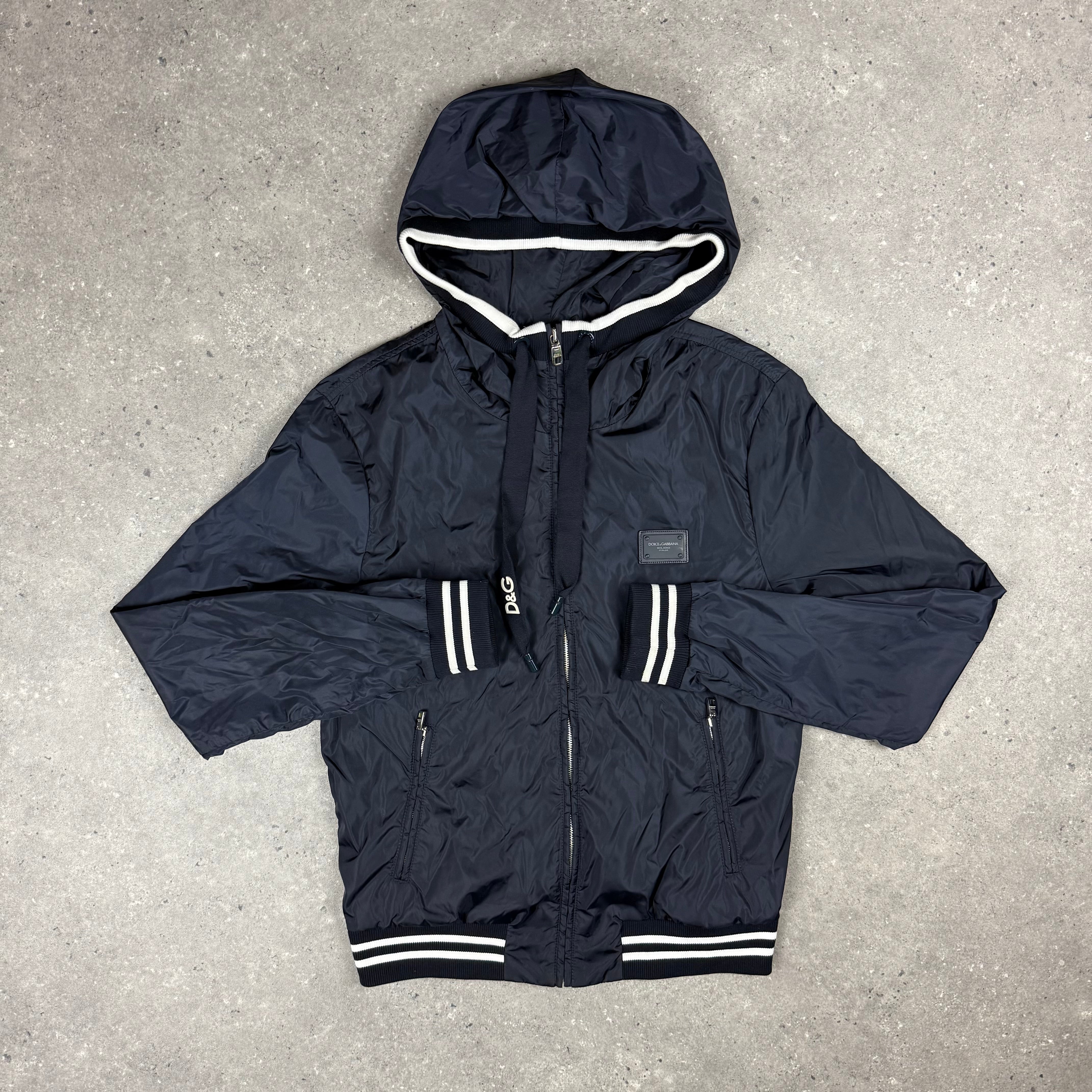 DOLCE & GABBANA NAVY JACKET - (46 / S)