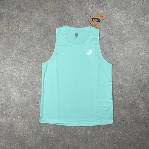 ASICS CORE VEST & SHORT SET - OASIS GREEN / BLACK