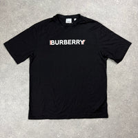 BURBERRY LOGO T-SHIRT BLACK - (M)
