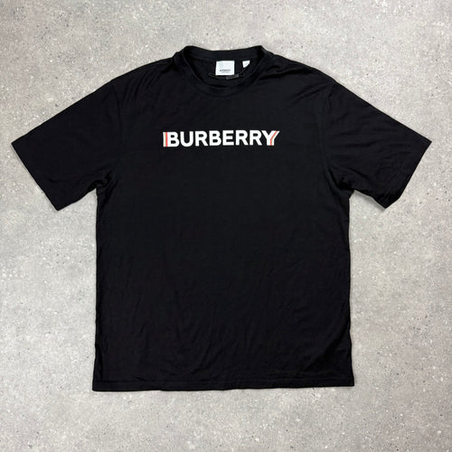 BURBERRY LOGO T-SHIRT BLACK - (M)