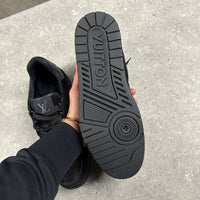 LOUIS VUITTON BLACK TRAINERS - EU41.5 (FITS UK 8.5)