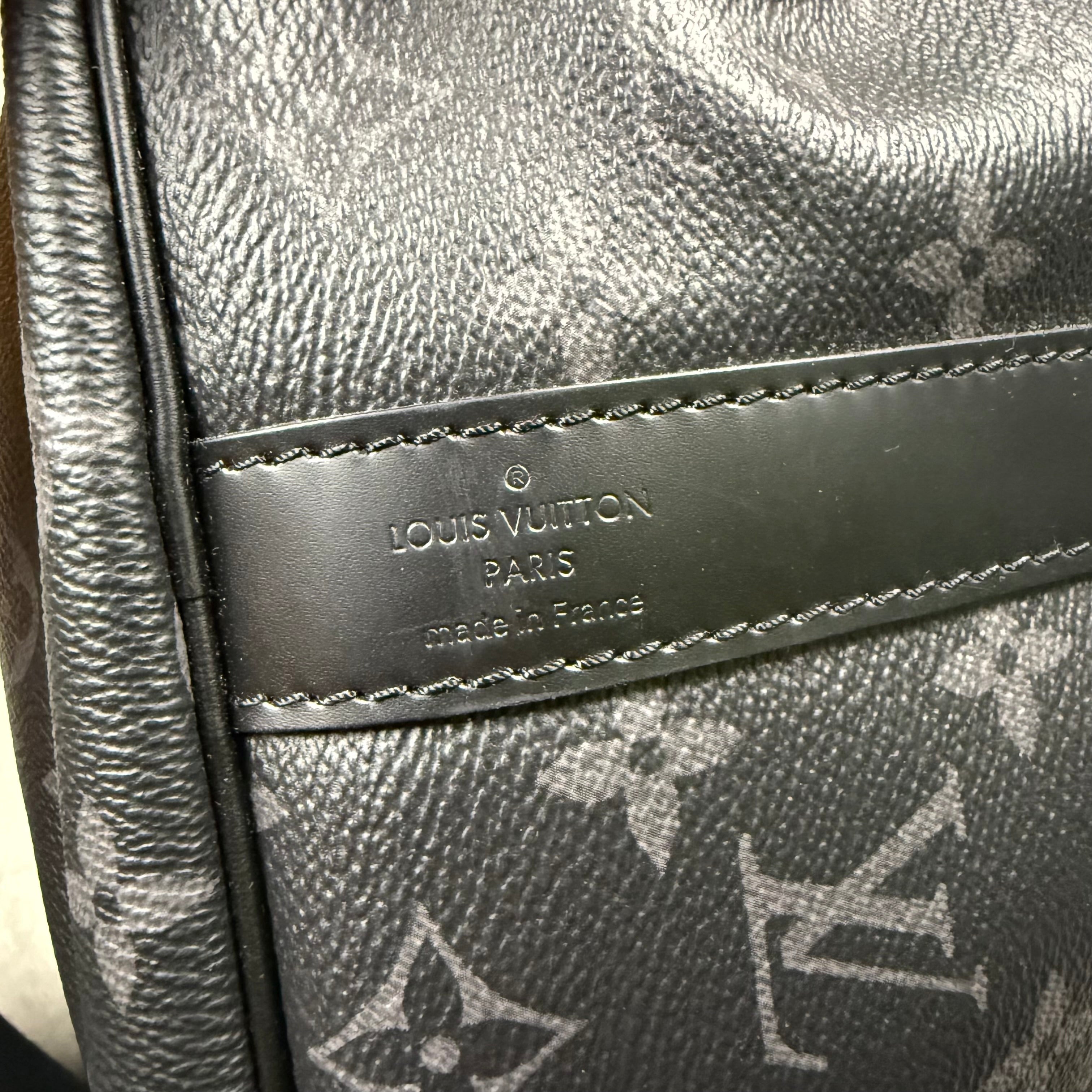 LOUIS VUITTON KEEPALL 45 DUFFLE BAG - BLACK ECLIPSE