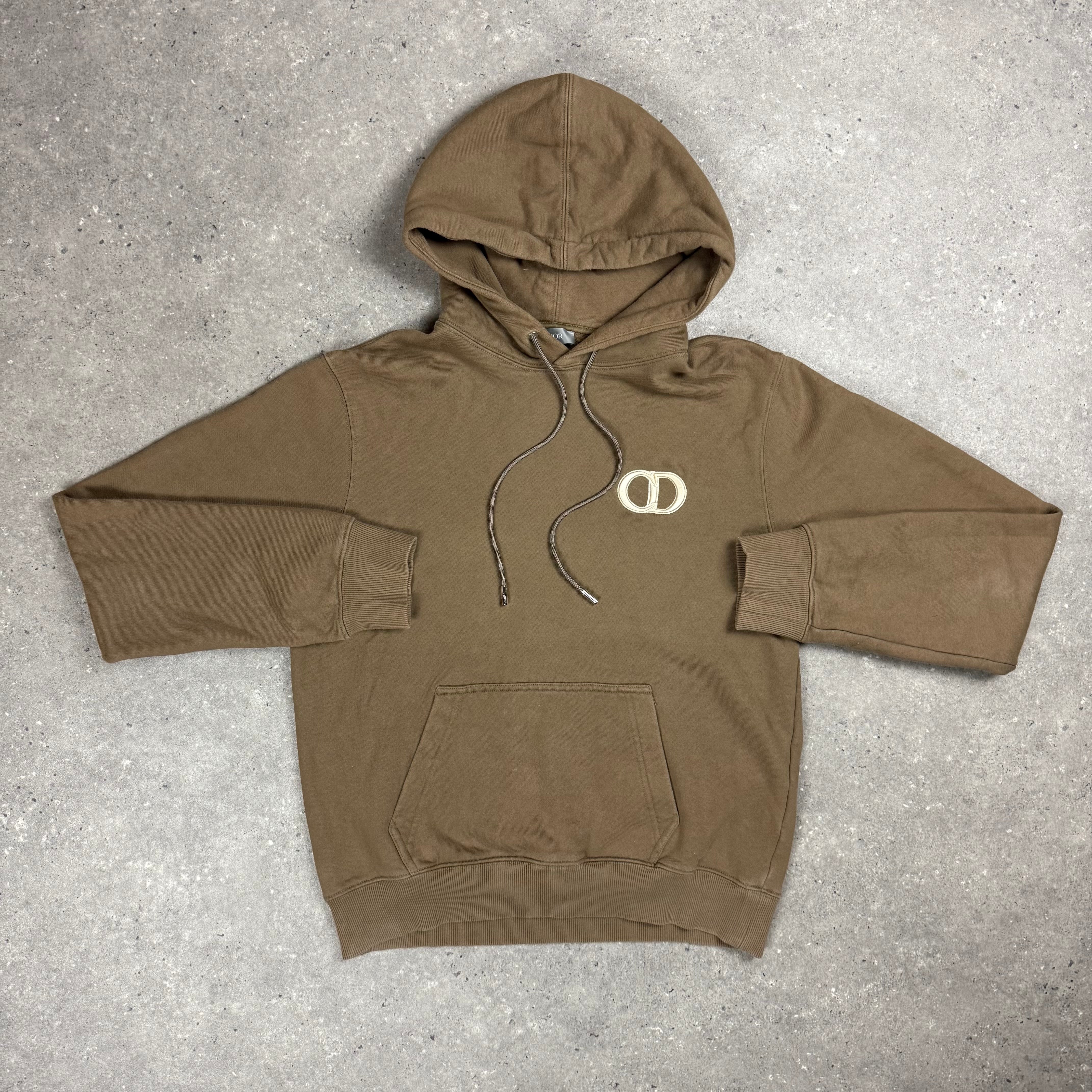 DIOR CD ICON HOODIE BROWN - M (FITS S/M)