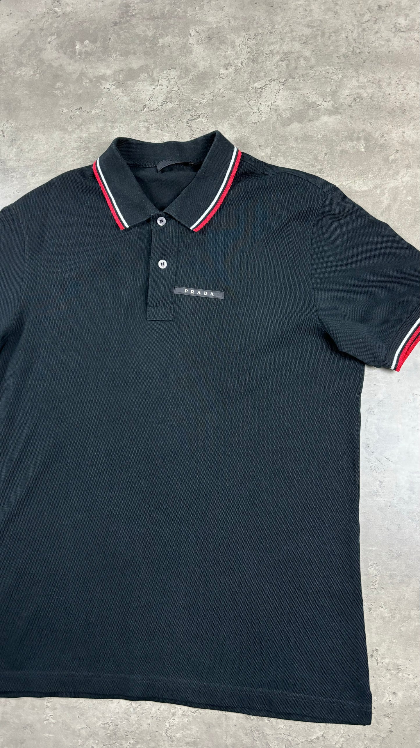 PRADA POLO TOP BLACK (FITS M)