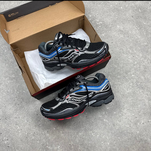 SAUCONY OMNI PRO GRID 9 - BLACK MULTI (NO BOX )