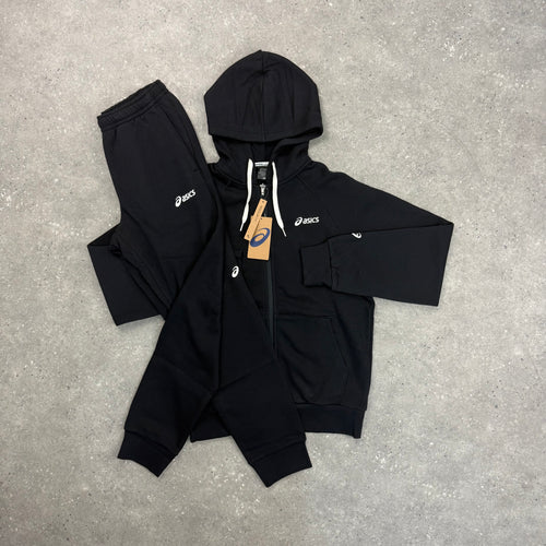 ASICS FLEECE CLUB TRACKSUIT - BLACK