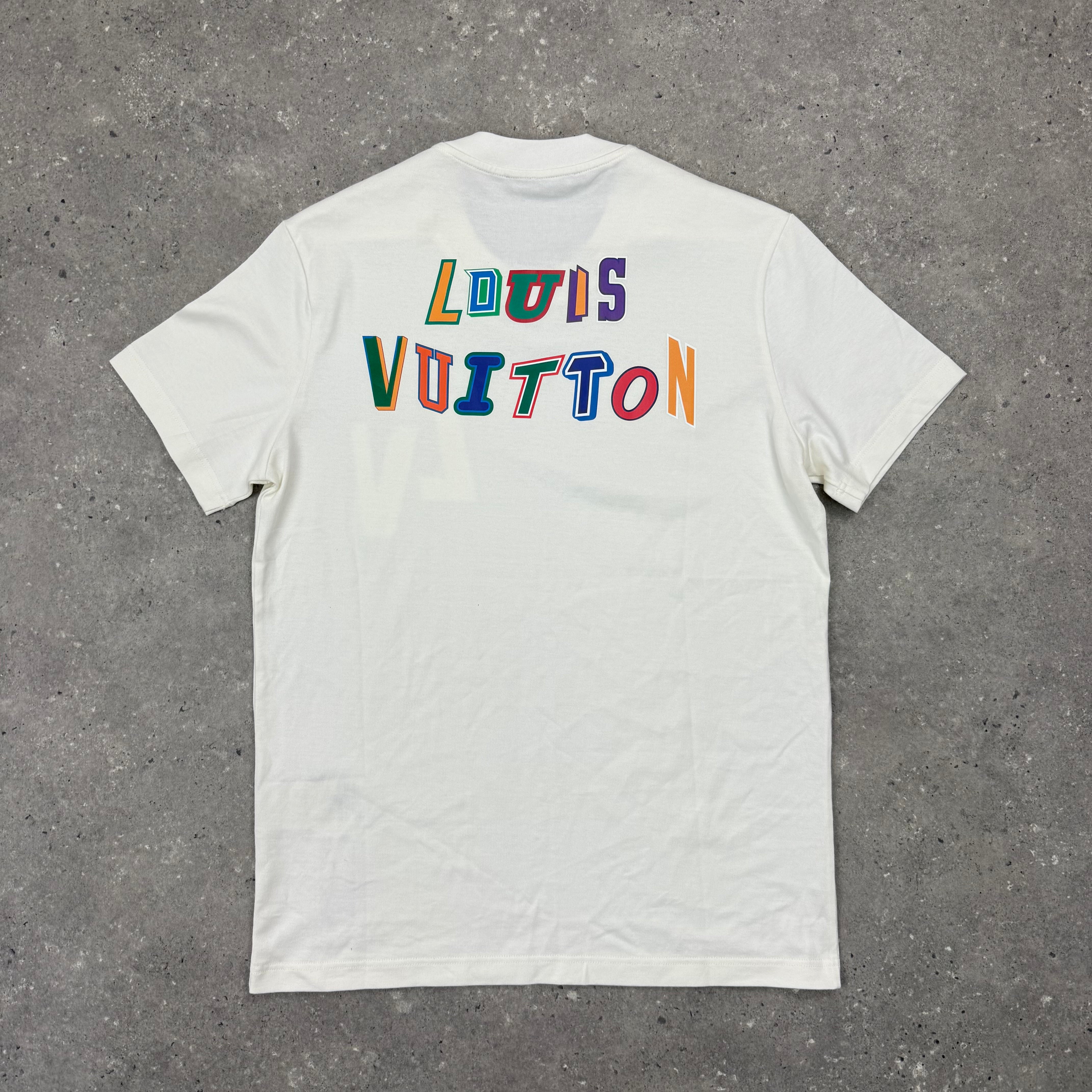 LOUIS VUITTON NBA WHITE T-SHIRT - XS (FITS S)