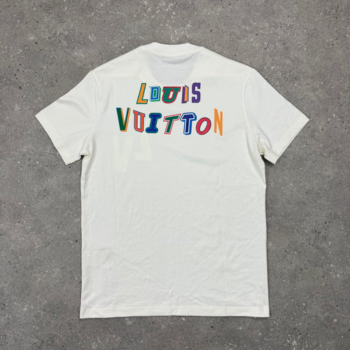 LOUIS VUITTON NBA WHITE T-SHIRT - XS (FITS S)